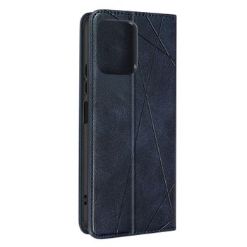 Funda Para Xiaomi Redmi 12 Monedero Prisma Patrón Colección Geo Azul Oscuro