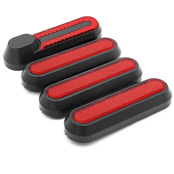 Tapas Roscadas Reflectoras Xiaomi M365, Pro, 2, 3, 1s, Essential Negro/rojo