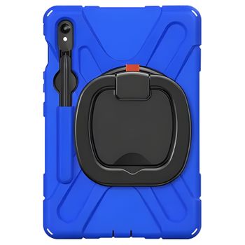 Funda Samsung Tab S9, S8 Y S7 Soporte Con Asa Giratoria De Doble Material Azul