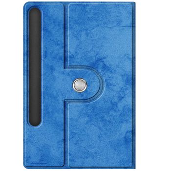 Funda Samsung Galaxy Tab S9 Plus Vintage Billetera F. Soporte – Azul