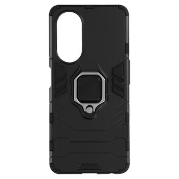 Funda Para Oppo A98 5g Antigolpes Bimaterial Anillo Soporte Vídeo Negro