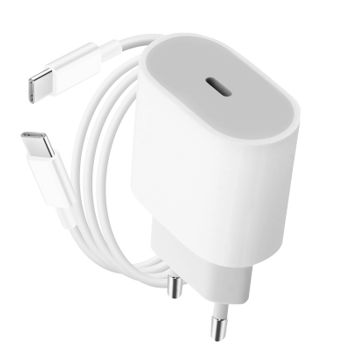 Pack Oficial Apple Cargador Usb C 20w Y Cable Usb C 1m Blanco