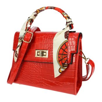 Bolso De Mano Chic Y Elegante Con Estampado De Cocodrilo