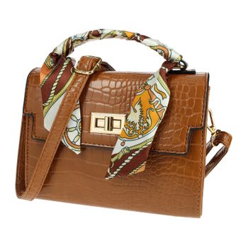 Bolso De Mano Chic Y Elegante Con Estampado De Cocodrilo