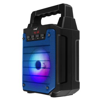 Altavoz Luminoso Azul Compatible Con Bluetooth Micro, Linq