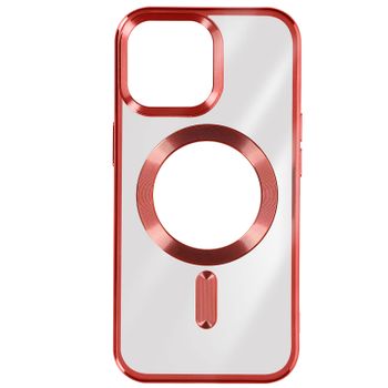 Funda Magsafe Para Iphone 15 Pro Max Protector Cámara Borde Cromado