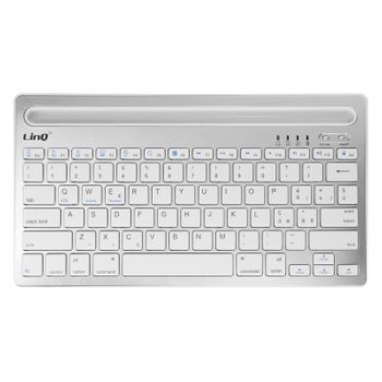 Teclado Qwerty Inalámbrico Blanco Linq, Compatible Con Ios / Android / Windows