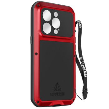 Funda Love Mei Para Apple Iphone 14 Pro Resistente Al Agua Rojo