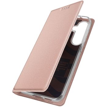 Funda Para Samsung Galaxy S23 Fe Solapa Tarjetero Soporte Vídeo Dux Ducis Rosa