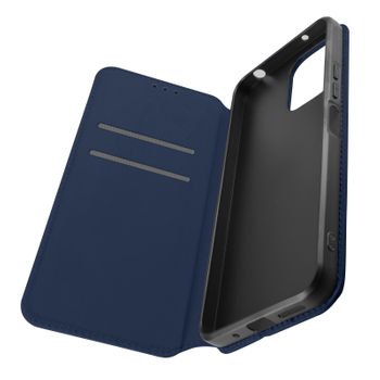 Funda Para Xiaomi Redmi 12. Soolapa Tarjetero Soporte Vídeo Azul Oscuro