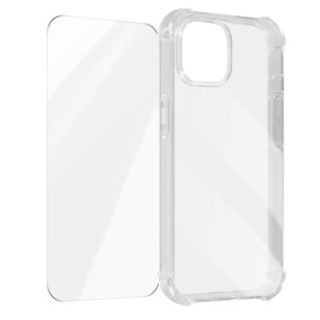 Pack Protector Iphone 15 Plus Carcasa Reforzada + Cristal Templado