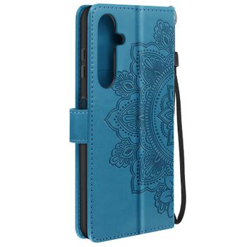 Funda Mandala Flores Para Samsung Galaxy A25 5g Cartera Correa