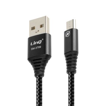 Cable Usb 12w Para Teléfono Micro Usb Trenzado De Nailon 1,5 M