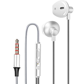 Auriculares De Nailon Trenzado Kit Manos Libres Con Conector De 3,5 Mm