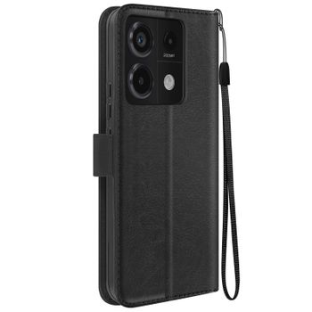 Funda Para Redmi Note 13 Pro 5g Con Muñequera Solapa Multifunción