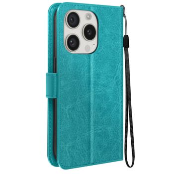 Funda Para Iphone 15 Pro Con Muñequera Solapa Multifunción