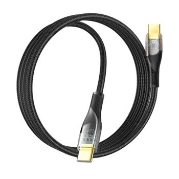 Cable Usb Carga Rápida 60w Nylon Trenzado 1m