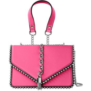 Bolso Con Asa De Cadena Metálica