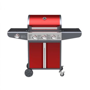 Outsunny Barbacoa de Gas con 4+1 Quemadores 14,4 KW Mesas