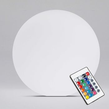 Bola Led Multicolor Recargable Ø50 Blanca