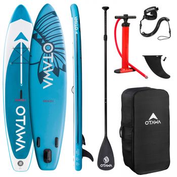 Tabla De Paddle Surf Hinchable 10'10" Con Accesorios De Pvc Azul