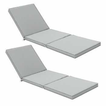 Coussin De Chaise Chillvert Gandía Square 38x38x4,5 Cm Gris Avec Housse  Amovible à Prix Carrefour