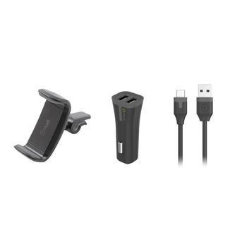 Soporte De Coche Iphone Con Compartimento Magsafe Rotación De 360° Muvit  Negro con Ofertas en Carrefour