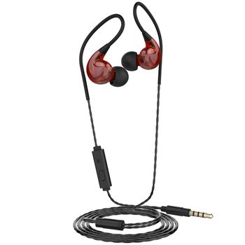 Muvit Auriculares Estéreo Sport Jack 3.5mm M1s V2 Rojo