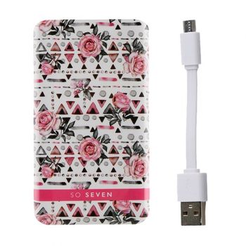 Batería Externa 5000mah Boho Fleur Avec Coque