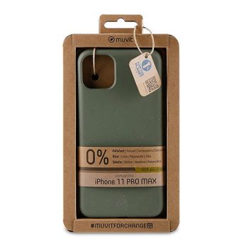 Muvit For Change Carcasa Bambootek Moss Compatible Con Apple Iphone 11 Pro Max