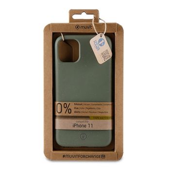 Muvit For Change Carcasa Bambooteck Moss Compatible Con Apple Iphone 11