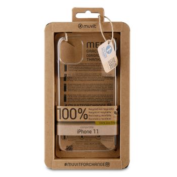 Muvit For Change Carcasa Recycletek Compatible Con Apple Iphone 11 Pro Max Transparente