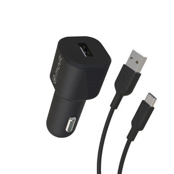 Cargador Coche Usb Negro 1.2m - 12 W - Muvit