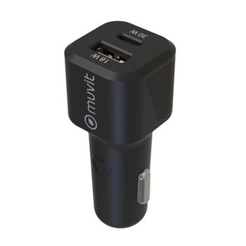 Cargador De Coche Encendedor Pd Usb-c 30 W - Qc 3.0 Usb-a 18 W