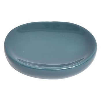 Jabonera Oval De Dolomite Tendance 12,5x9,5x3 Cm Azul