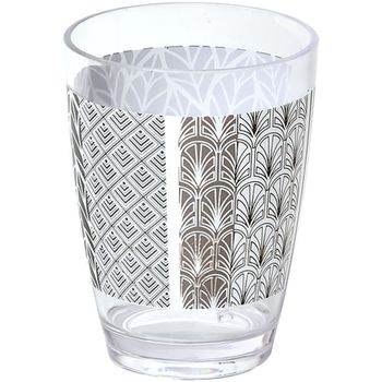 Vaso De Baño De Plástico Tendance Gatsby 7,5x7,5x10,5 Cm Decorado