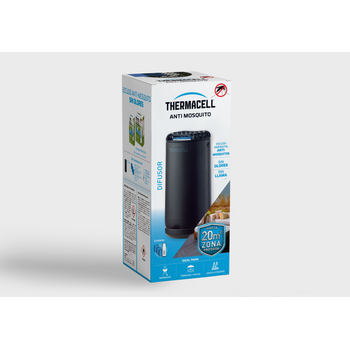 Difusor Thermacell® Anti Mosquito, Negro; Fácil De Usar, Altamente Eficaz E Inalámbrico; Crea Un Escudo Anti Mosquito De 20 M2, Te Ofrece 12 Horas De Protección Sin Deet, Sin Humo, Sin Spray