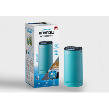 Difusor Thermacell® Anti Mosquito Color Azul. Fácil De Usar, Altamente Eficaz E Inalámbrico; Crea Un Escudo Anti Mosquito De 20 M2, Te Ofrece 12 Horas De Protección Sin Deet, Sin Humo, Sin Spray.