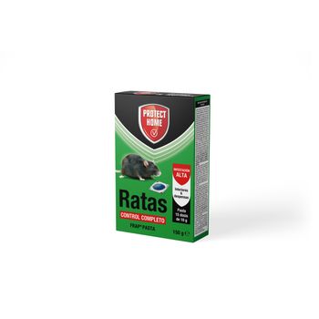 Protect Home - Raticida En Pasta Para Ratas , Infestación Alta, Control Completo, 15 Dosis De 10gr