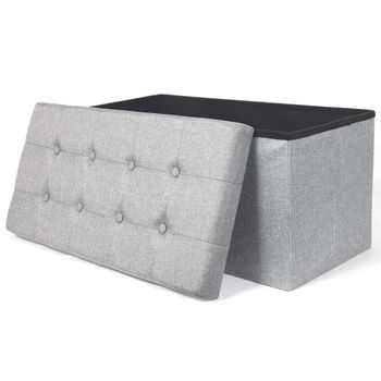 Banco-puf Plegable Gris Clarocmp Iberica