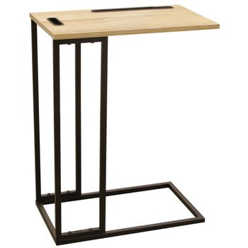 Mesa Con Soporte Para Tablet De Metal Cmp Iberica 48x28x62,5 Cm Bicolor