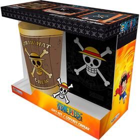 Pack One Piece Xxl Glass + Pin + Notebook  Skull