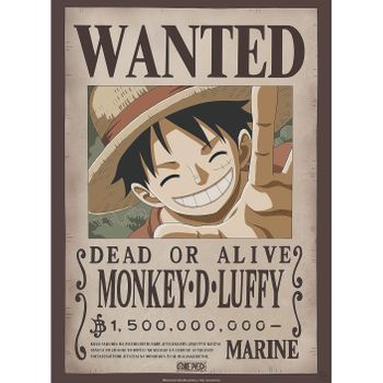 Poster Chibi Abystyle One Piece Modelo Wanted Luffy