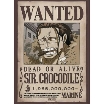 Poster Chibi Abystyle One Piece Modelo Wanted Crocodile Wano