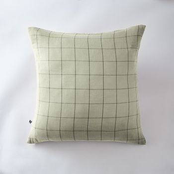 Funda De Almohada 60 X 60 Cm Gaïa Match Verde Agua