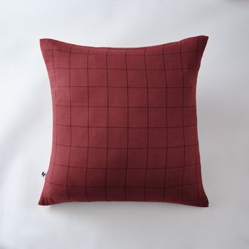 Funda De Almohada 60 X 60 Cm Gaïa Match Lías De Vino