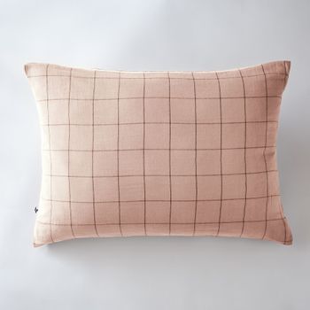 Funda De Almohada 50 X 70 Cm Gaïa Match Malvavisco