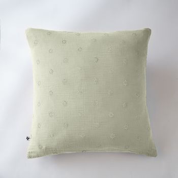 Funda De Almohada 60 X 60 Cm Gaïa Boho Verde Agua