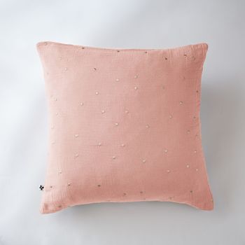 Funda De Almohada 60 X 60 Cm Gaïa Chic Rosa Melocotón