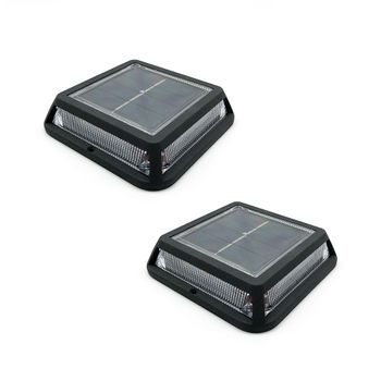 Cuatro focos solares conectados 200LM 4x ROUNDY